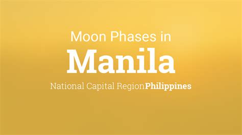 moon sighting philippines today|Today's Moon Phase for Manila, National Capital Region, .